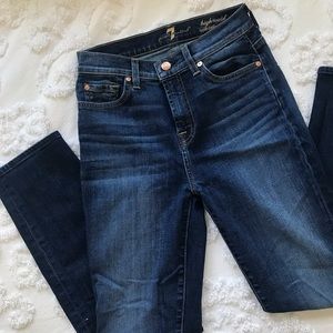7 For All Mankind High Waisted Ankle Jeans